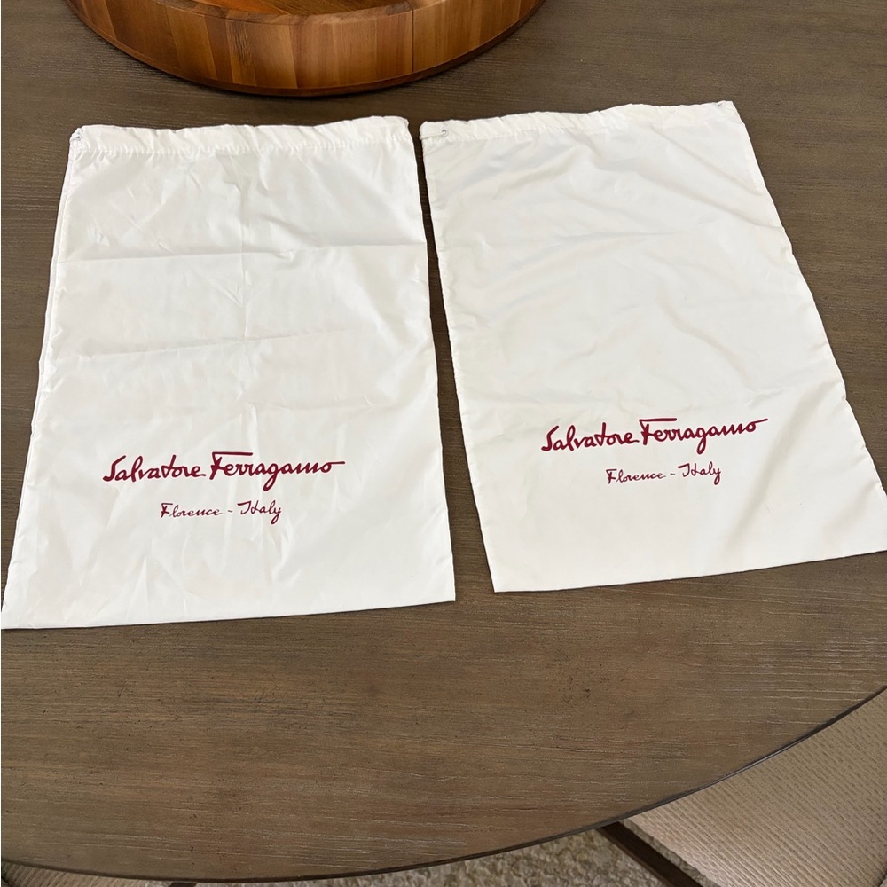 Salvatore Ferragamo Silk Dust Bags Set of Two